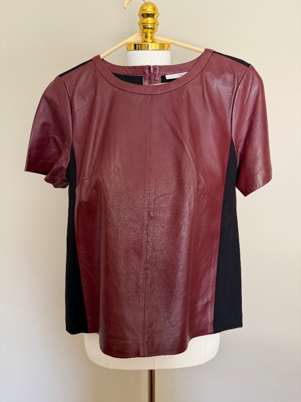 Halogen Faux Leather Shirt